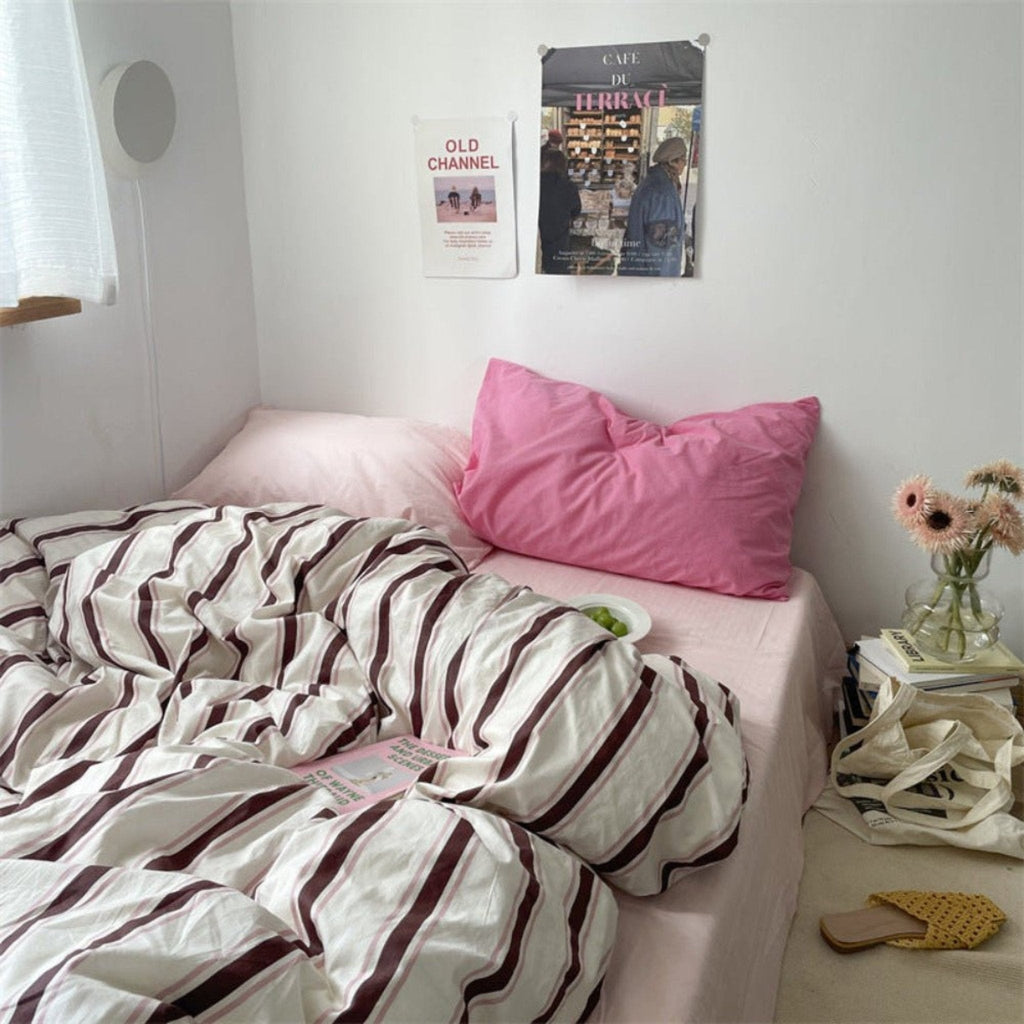 Liam Striped Bedding Set / Blue