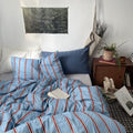 Liam Striped Bedding Set / Blue