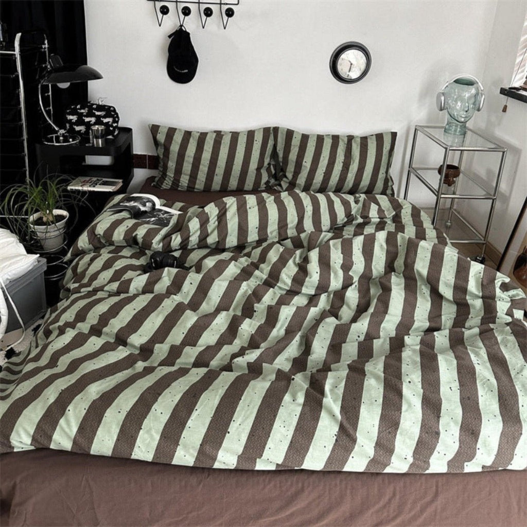 Liam Striped Bedding Set / Blue