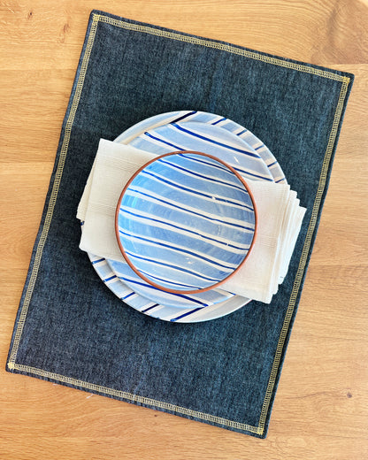 Casa Cubista Cabana Plates & Bowls | Blue Salad Plate atacama home