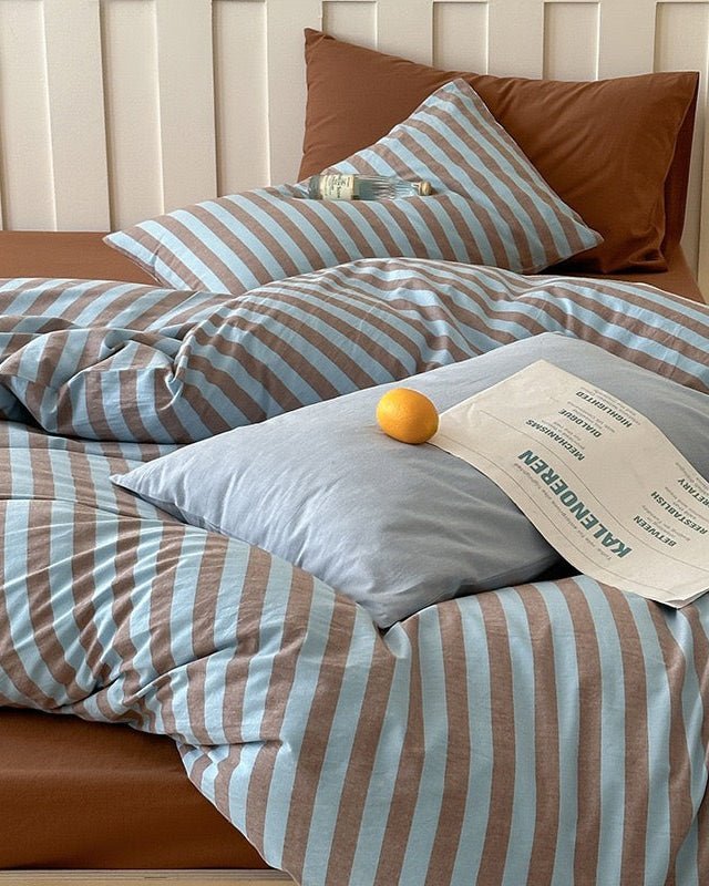Parker Minimalist Striped Bedding Set