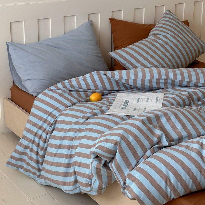 Parker Minimalist Striped Bedding Set