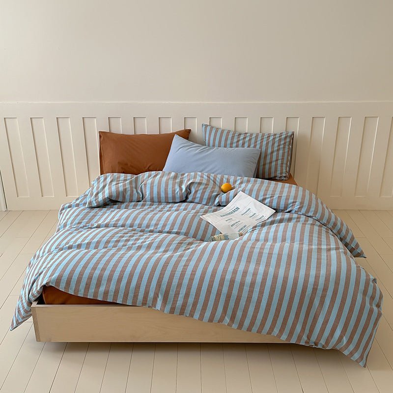Parker Minimalist Striped Bedding Set