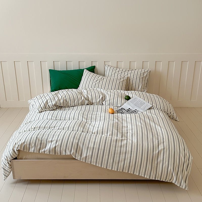 Parker Minimalist Striped Bedding Set