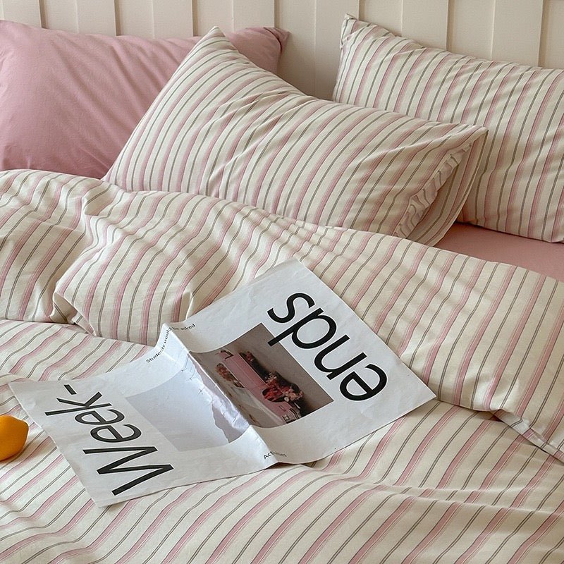 Parker Minimalist Striped Bedding Set