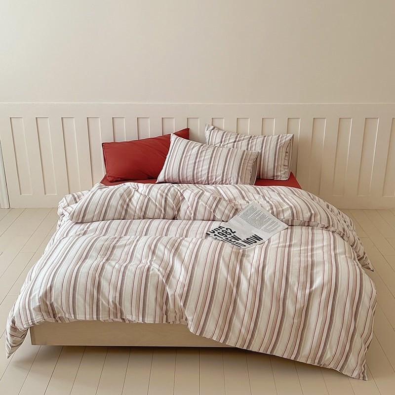 Parker Minimalist Striped Bedding Set