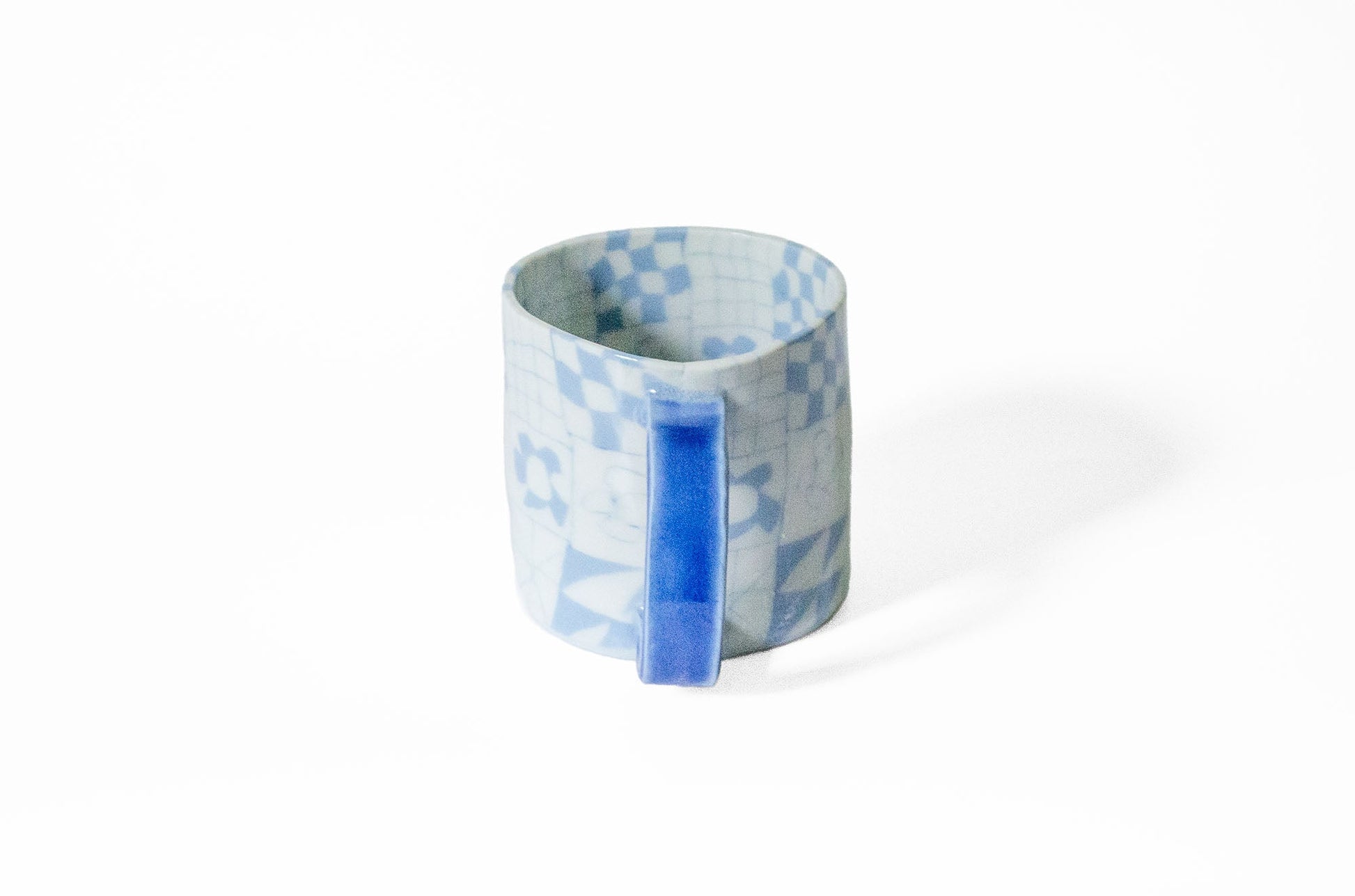 Nerikomi Patchwork Pattern Mug Mug Saori M Stoneware