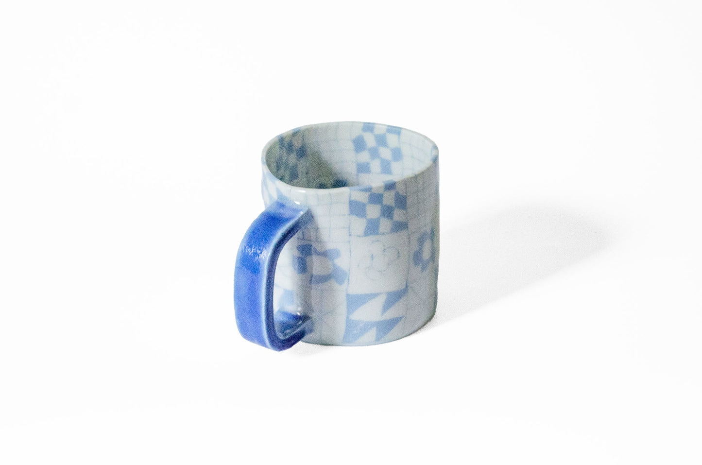 Nerikomi Patchwork Pattern Mug Mug Saori M Stoneware