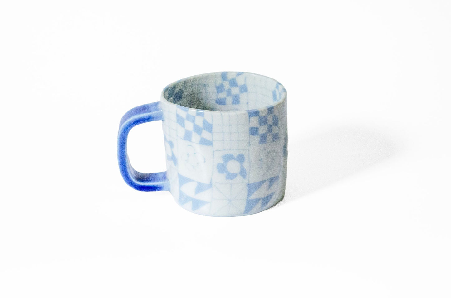 Nerikomi Patchwork Pattern Mug Mug Saori M Stoneware