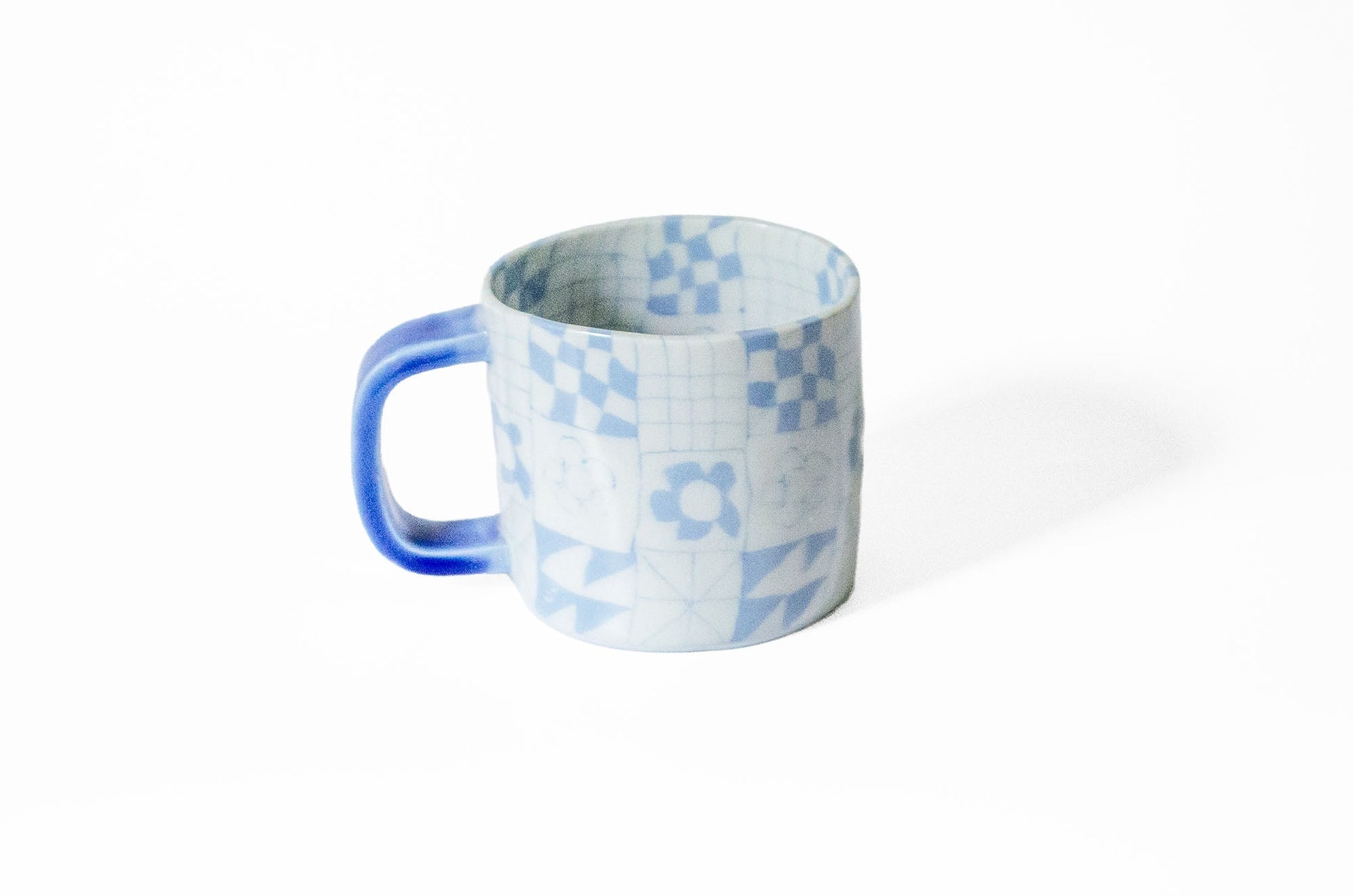 Nerikomi Patchwork Pattern Mug Mug Saori M Stoneware