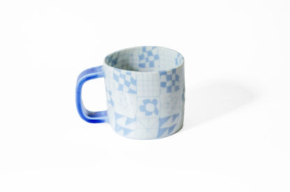 Nerikomi Patchwork Pattern Mug Mug Saori M Stoneware