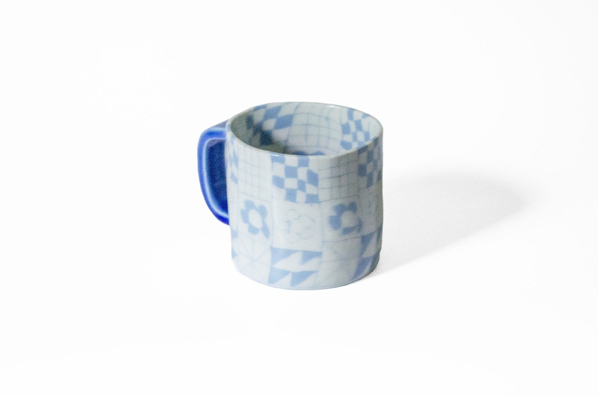 Nerikomi Patchwork Pattern Mug Mug Saori M Stoneware
