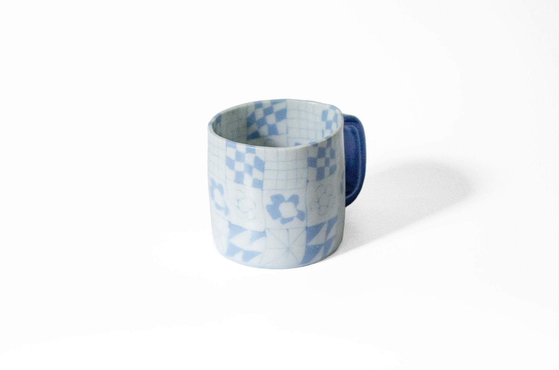 Nerikomi Patchwork Pattern Mug Mug Saori M Stoneware
