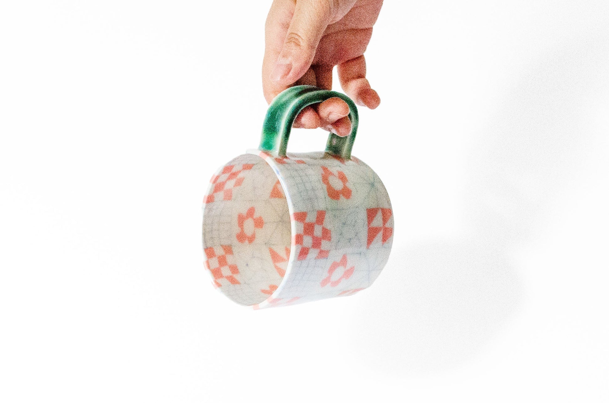 Nerikomi Patchwork Pattern Mug Mug Saori M Stoneware