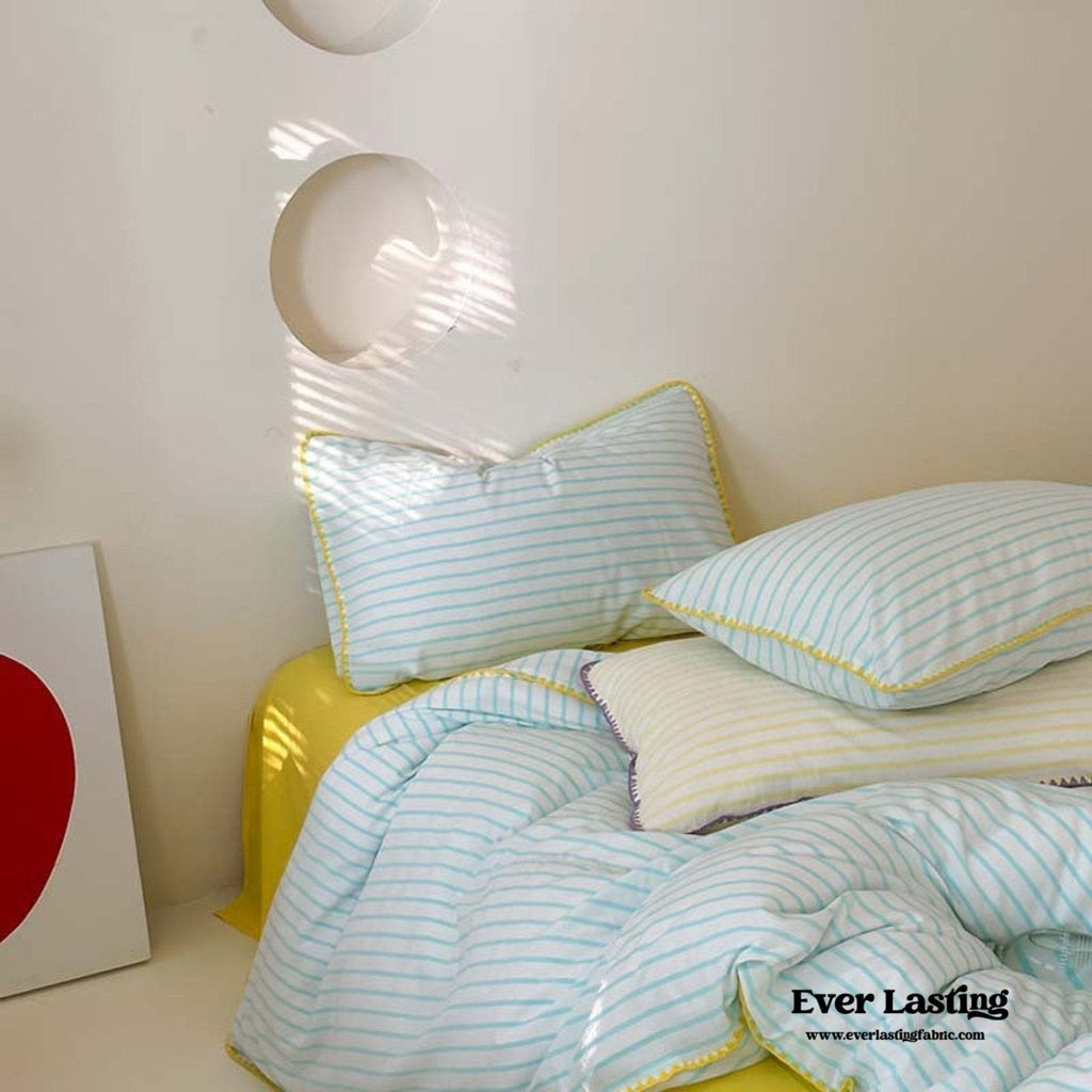 Pepper Candy Stripe Bedding Set
