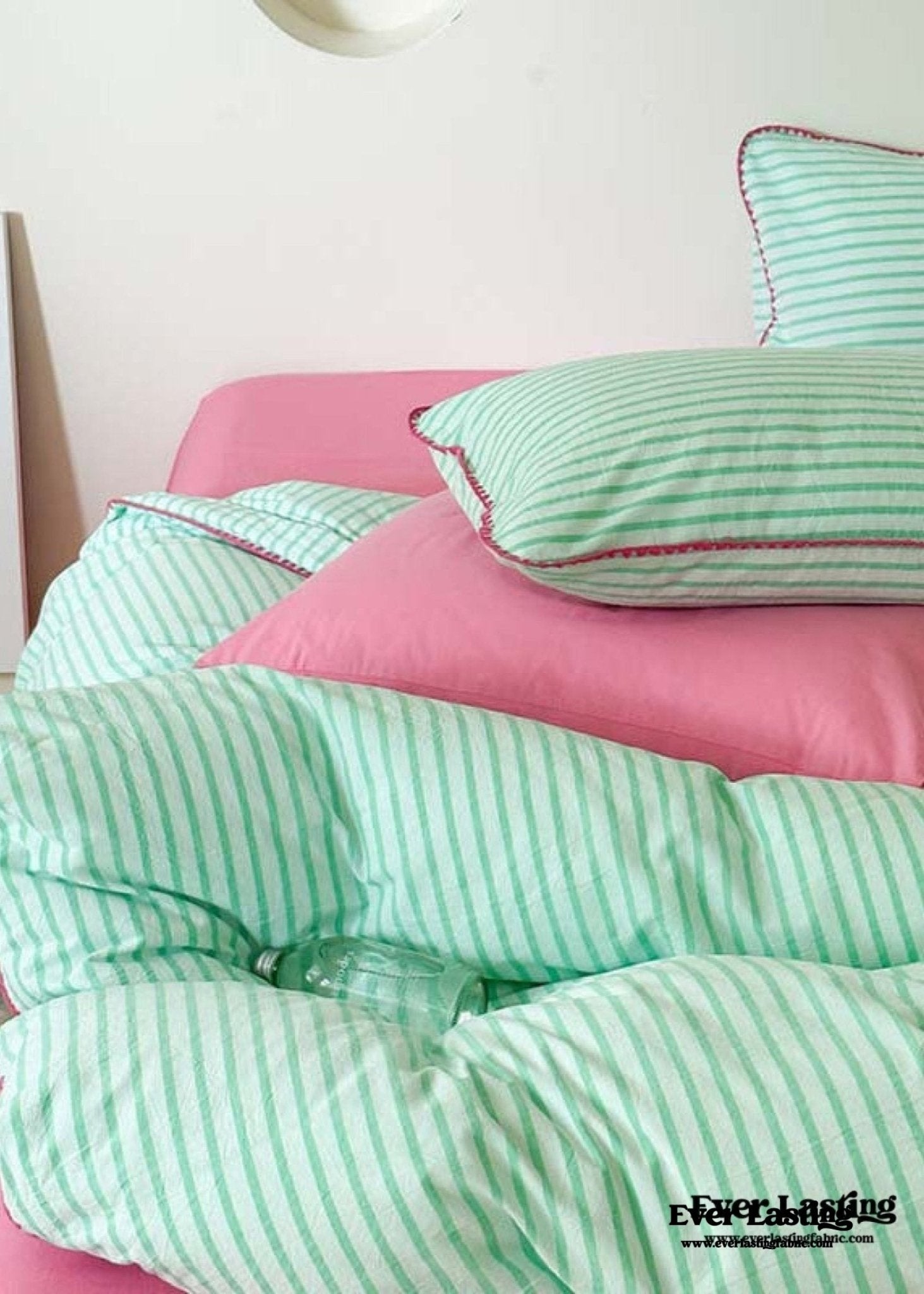 Pepper Candy Stripe Bedding Set