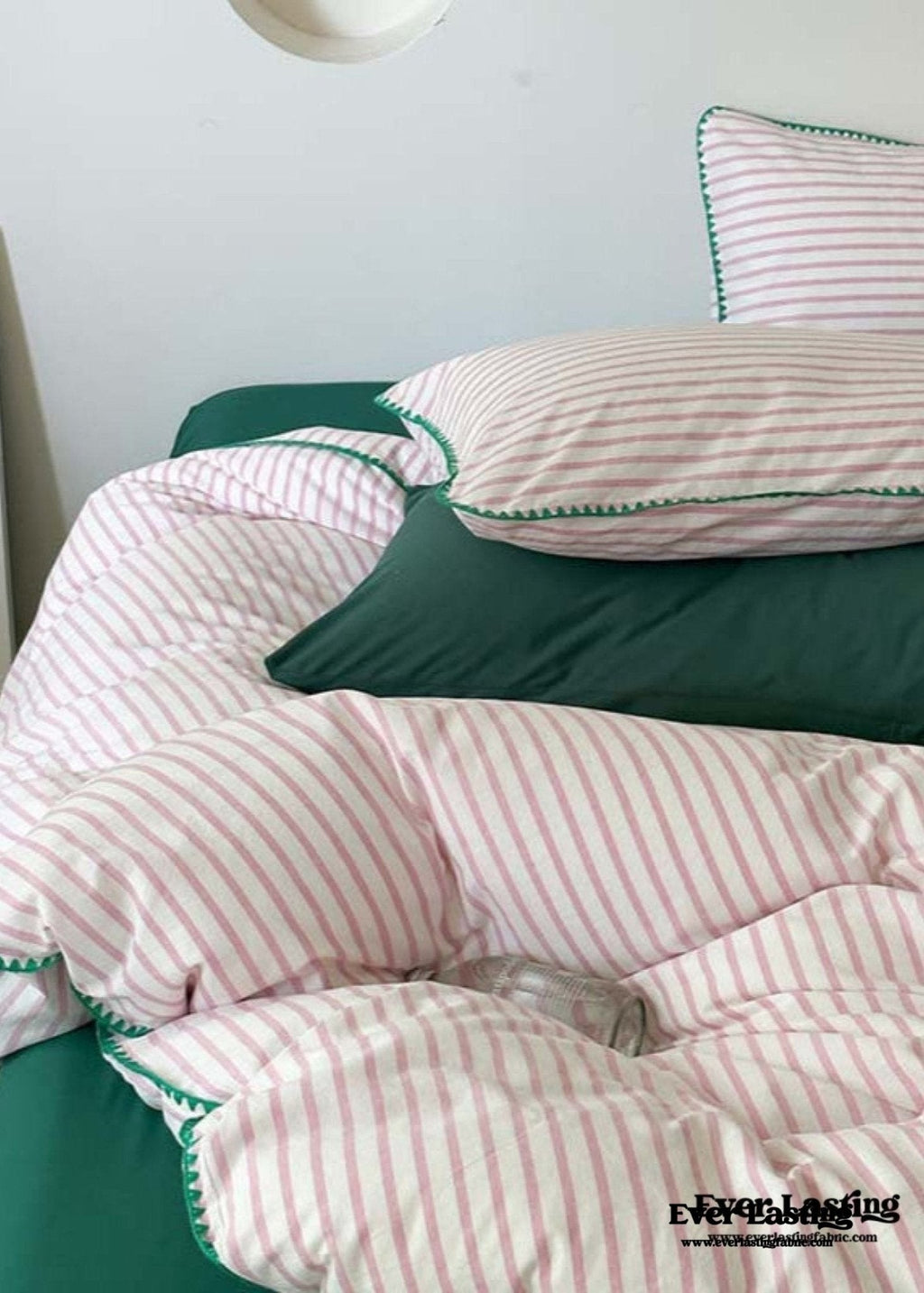 Pepper Candy Stripe Bedding Set