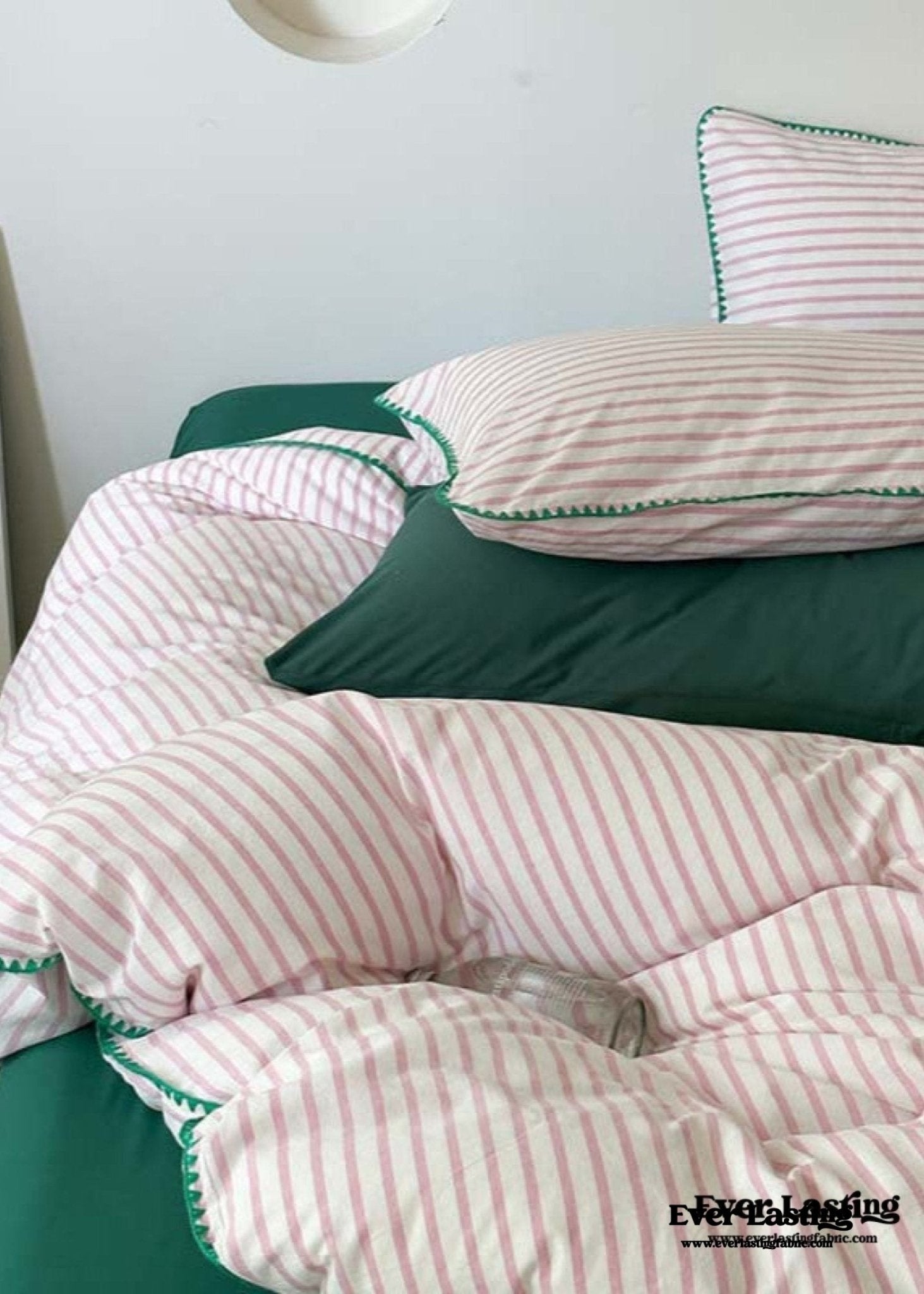 Pepper Candy Stripe Bedding Set