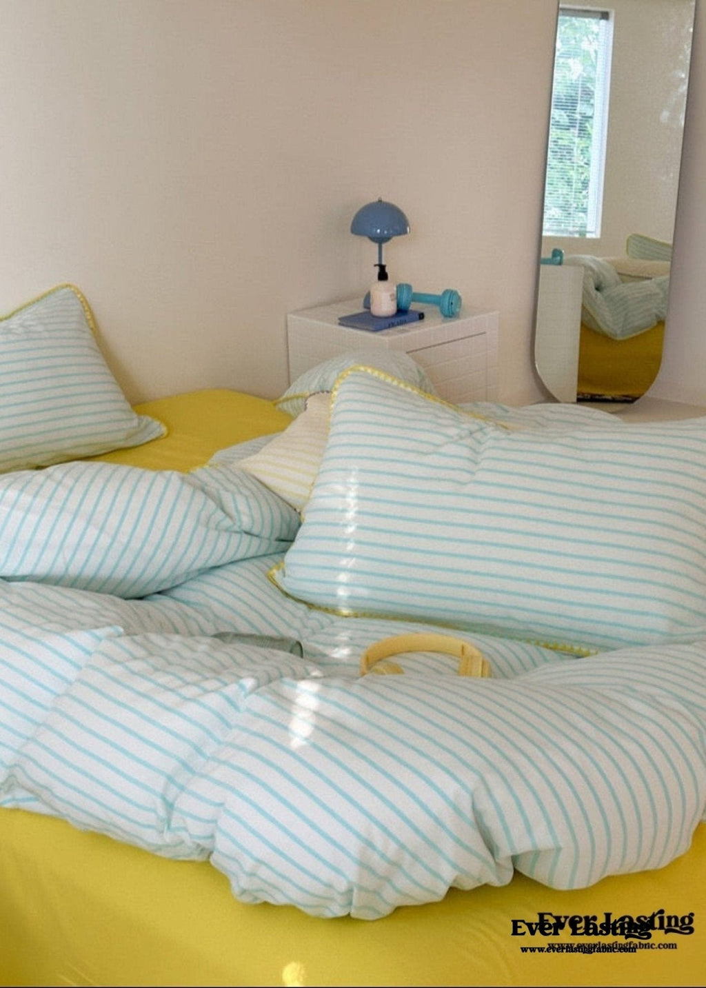 Pepper Candy Stripe Bedding Set