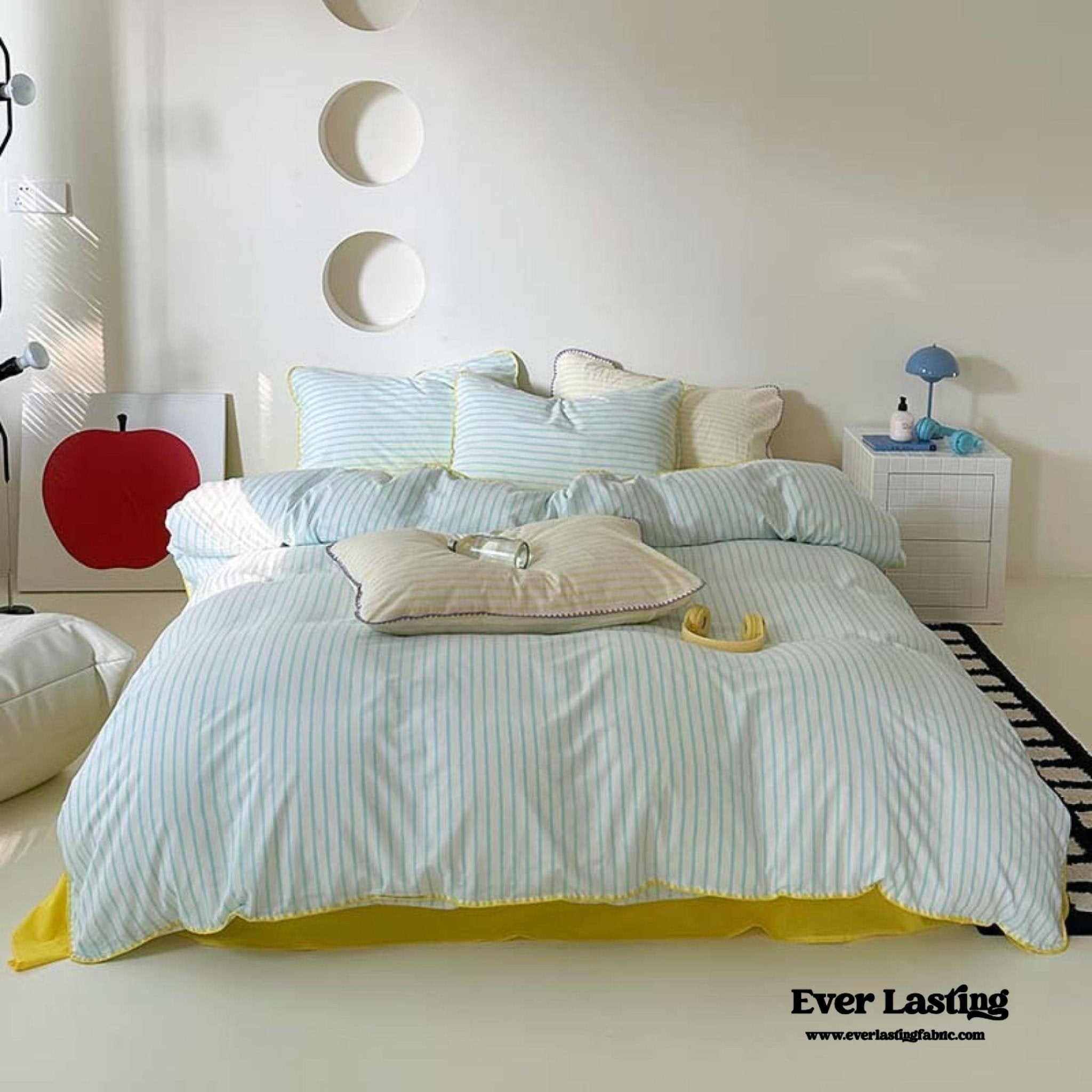 Pepper Candy Stripe Bedding Set