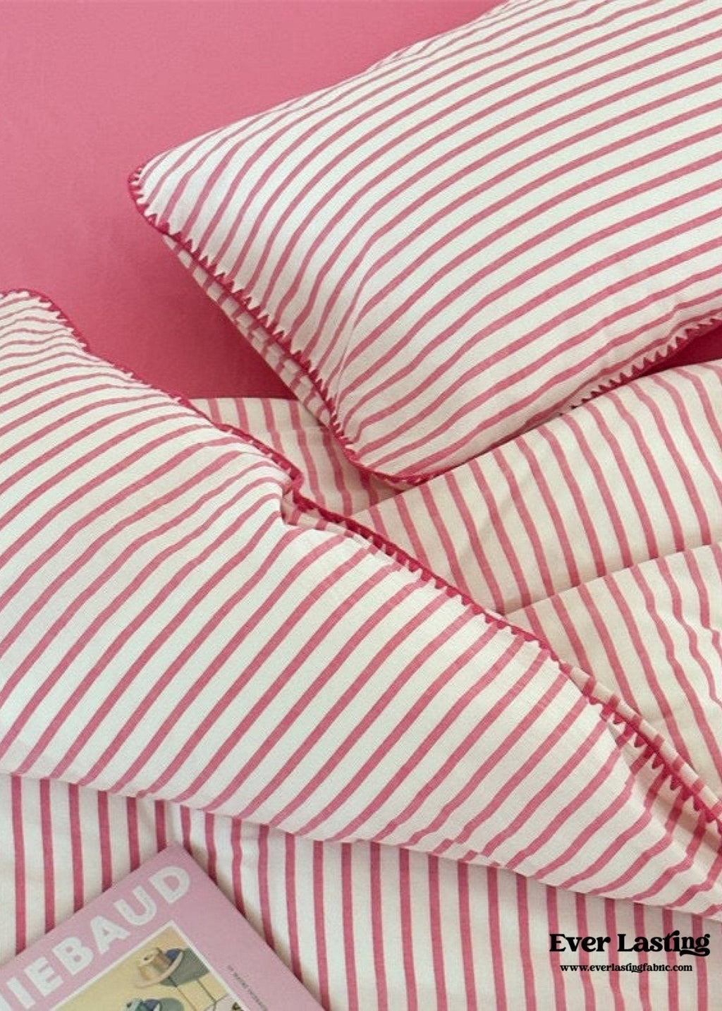 Pepper Candy Stripe Bedding Set