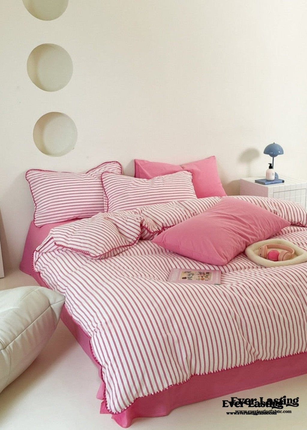 Pepper Candy Stripe Bedding Set
