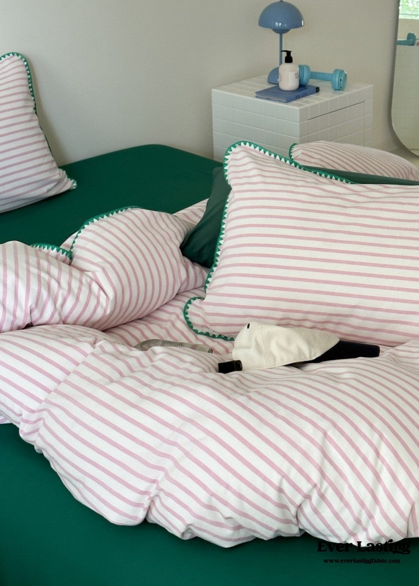Pepper Candy Stripe Bedding Set