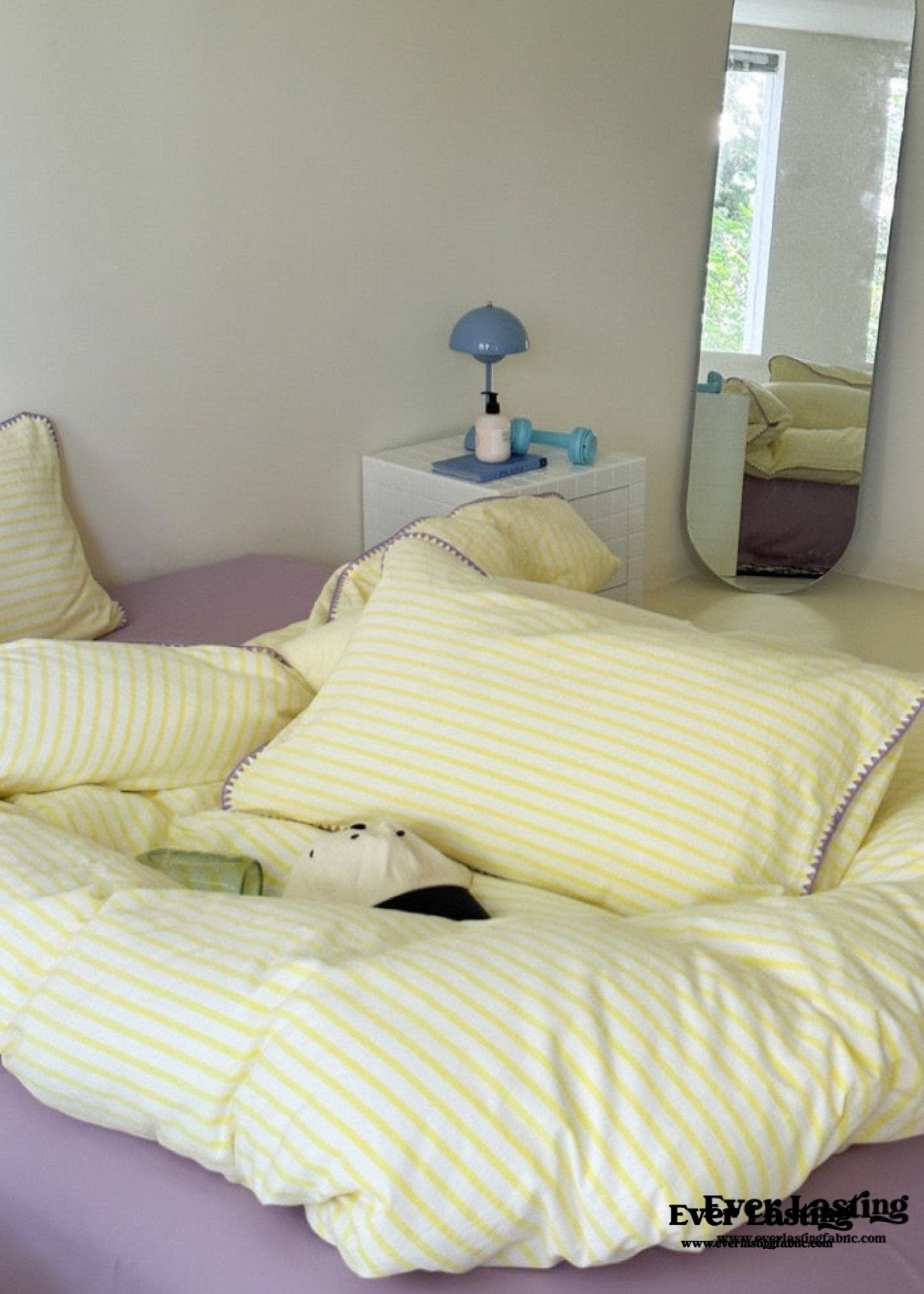 Pepper Candy Stripe Bedding Set