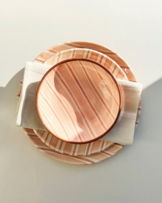 Casa Cubista Cabana Plates and Bowls | Pink Salad Plate atacama home