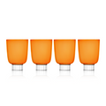Curved Stemless Wine Glasses