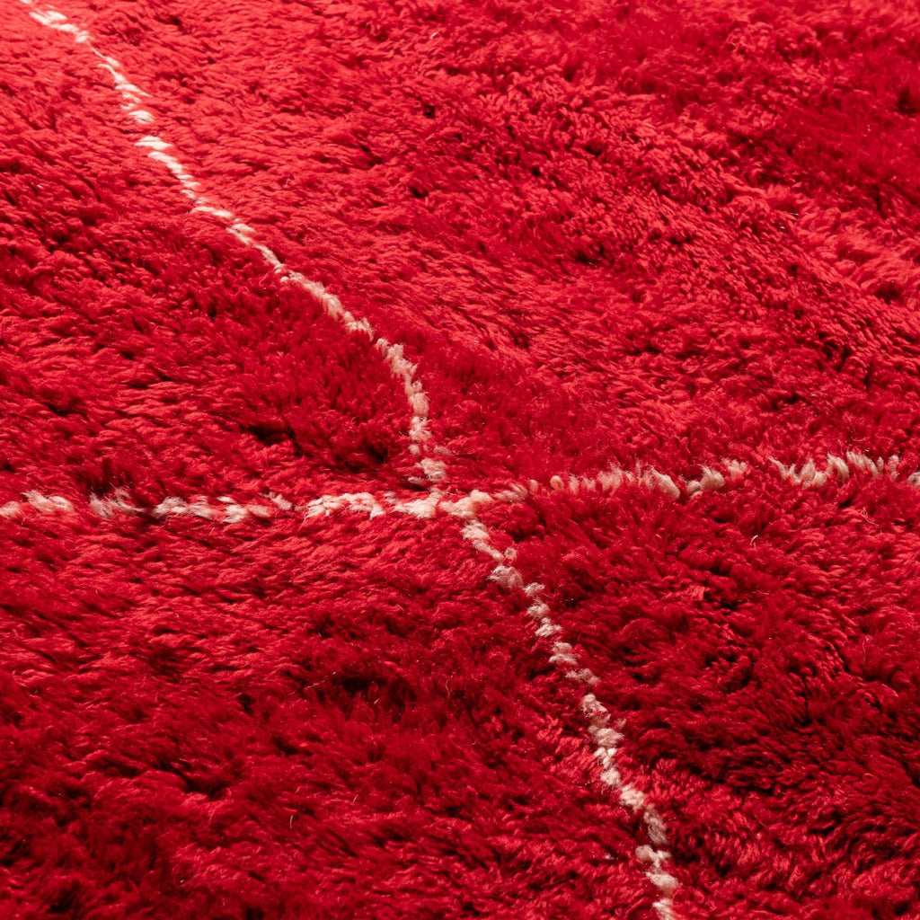 Ruby Rhapsody Luxury Shag Moroccan Rug