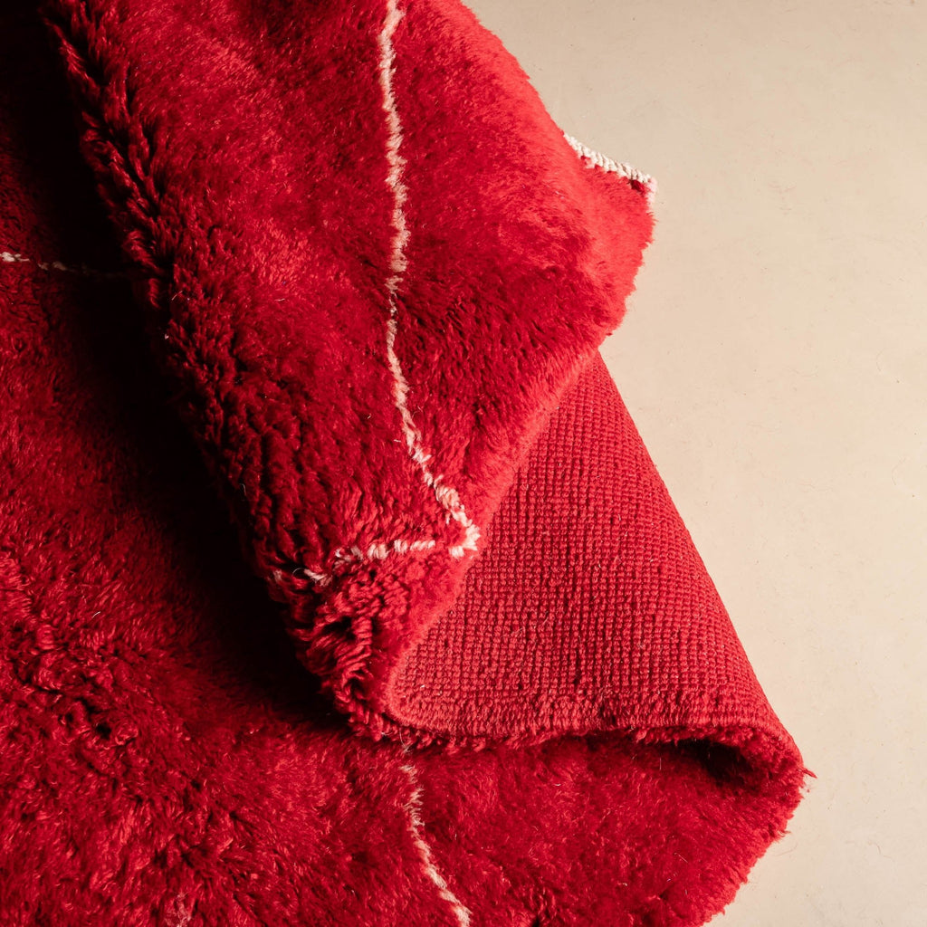 Ruby Rhapsody Luxury Shag Moroccan Rug