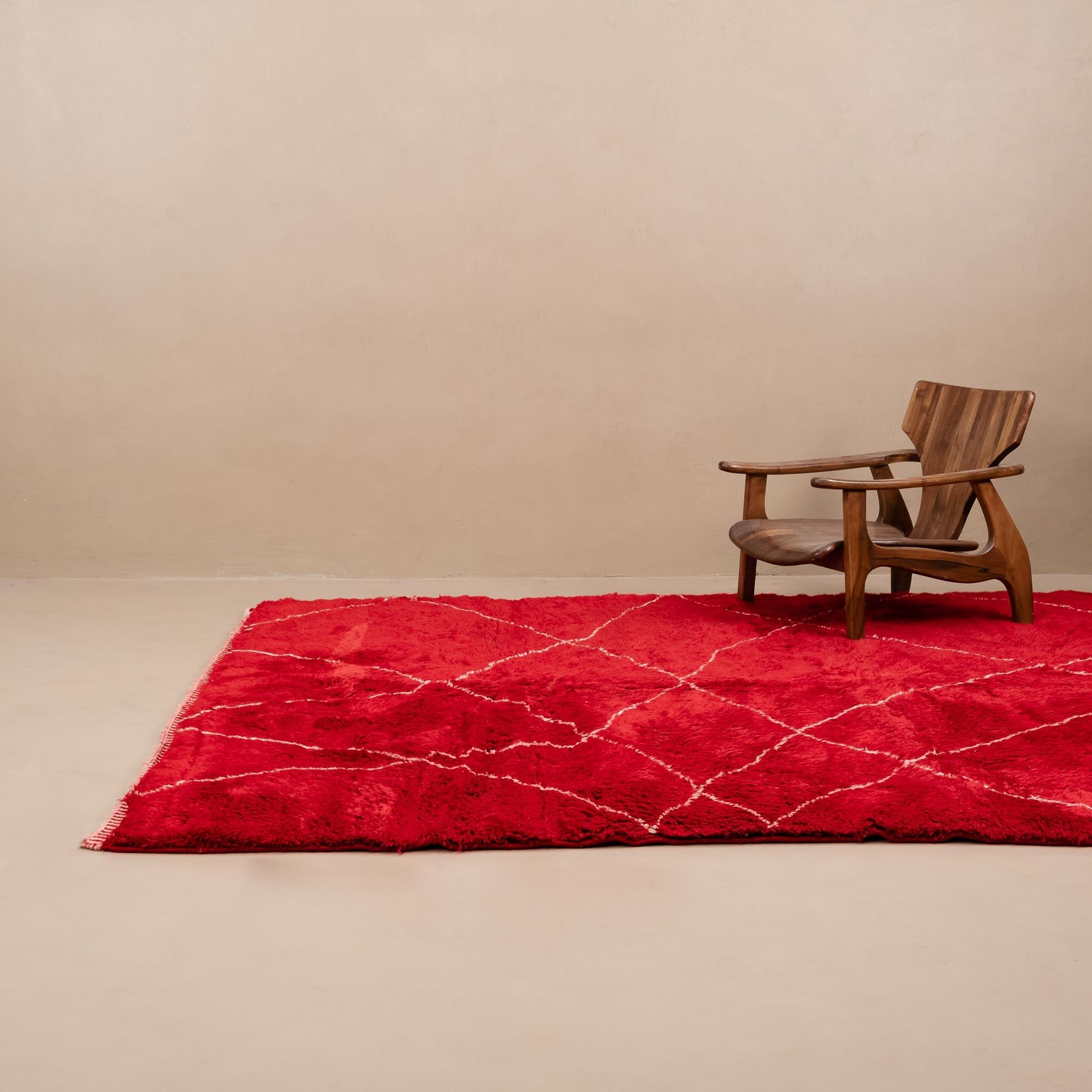 Ruby Rhapsody Luxury Shag Moroccan Rug