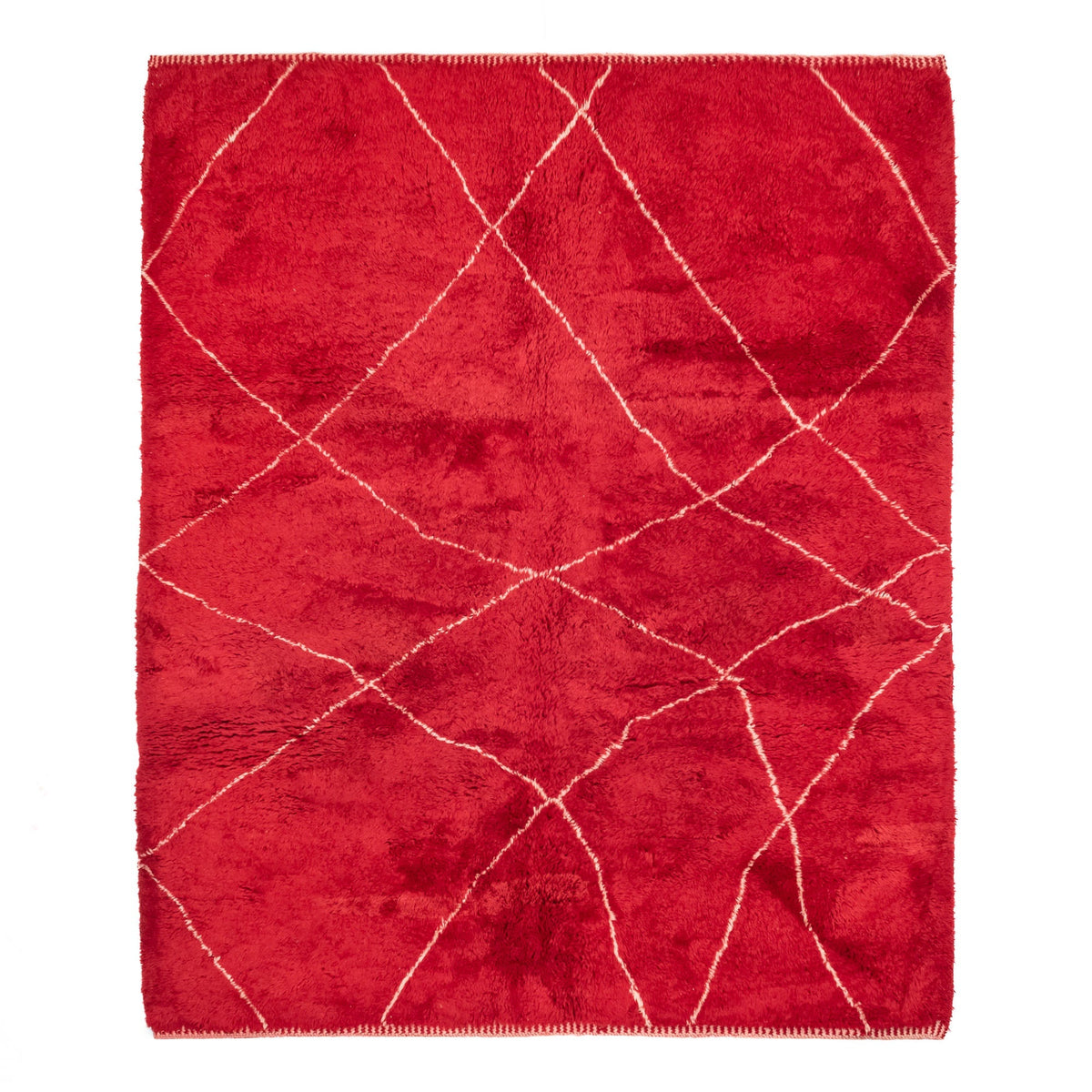 Ruby Rhapsody Luxury Shag Moroccan Rug