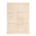 Sandy Blonde Luxury Shag Moroccan Rug