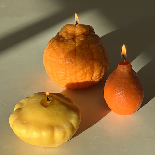 Large Dekopon Orange Candle | Hand-Poured Soy Wax Farmers Markets Scandles