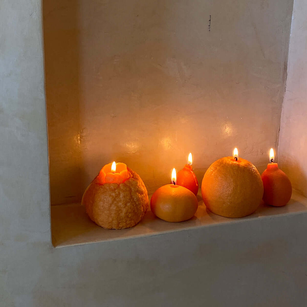 Large Dekopon Orange Candle | Hand-Poured Soy Wax Farmers Markets Scandles