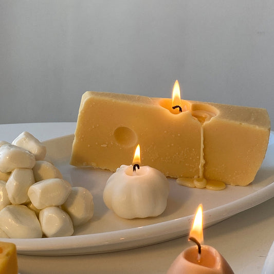 Swiss Cheese Candle | Hand-Poured Soy Wax Farmers Markets Scandles
