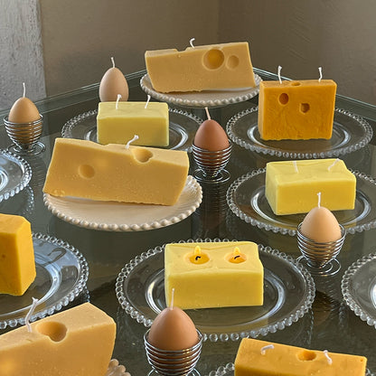 Swiss Cheese Candle | Hand-Poured Soy Wax Farmers Markets Scandles