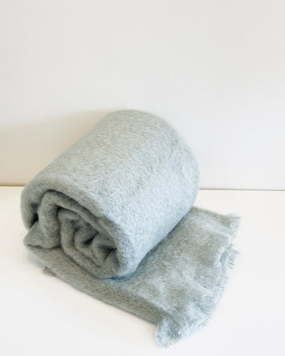 Seafoam Mohair Blanket Throw Throw atacama home