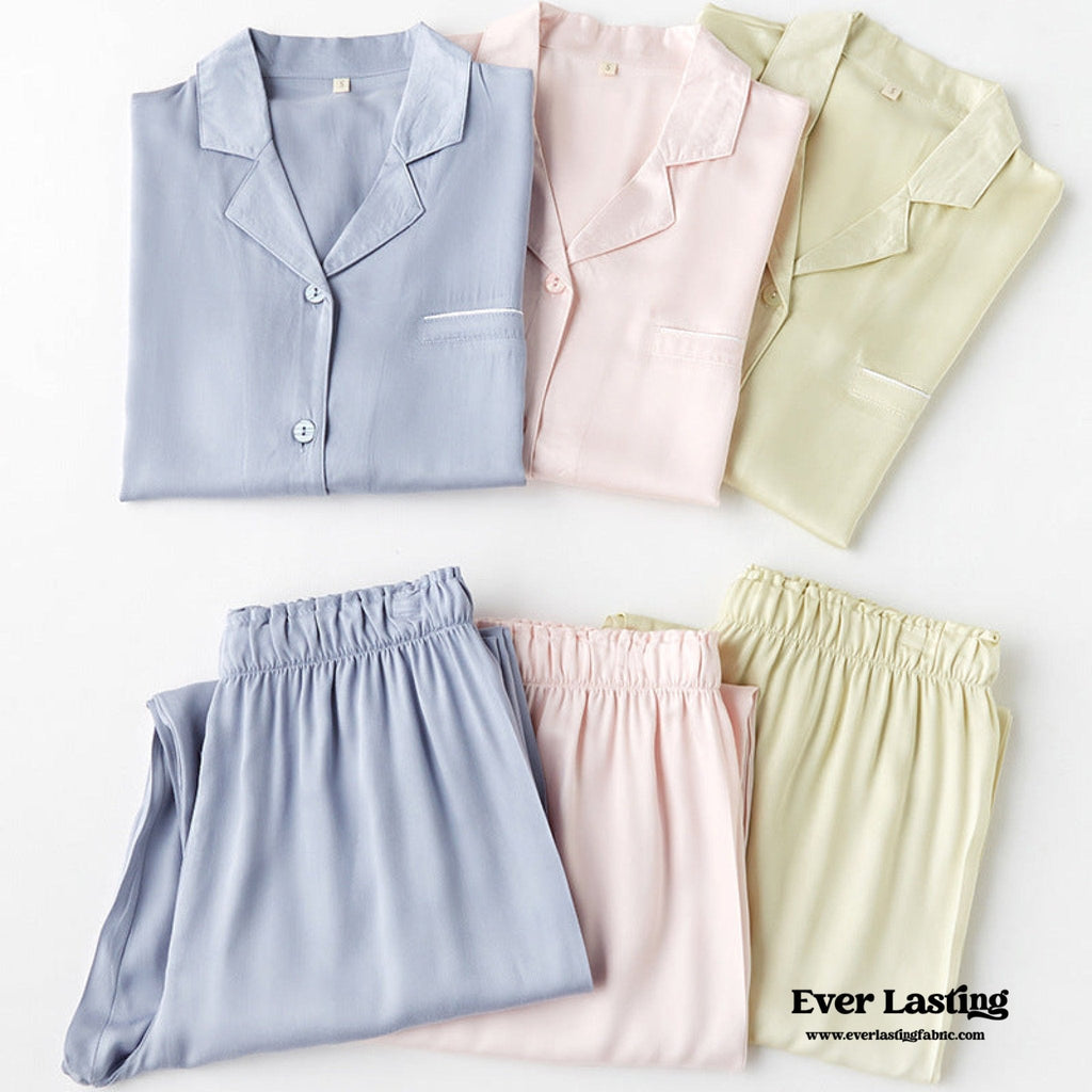 Classic Morandi Cotton Pajama Set