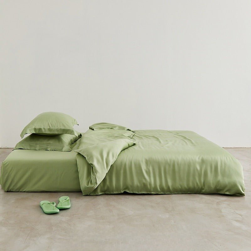 Silky Solid Tencel Bedding Set / Blue