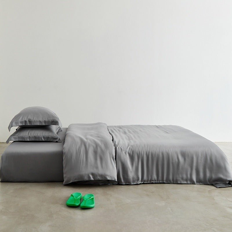 Silky Solid Tencel Bedding Set / Pink