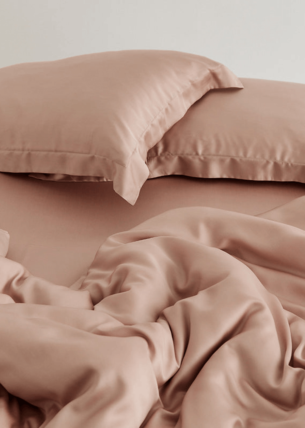 Silky Solid Tencel Bedding Set / Pink