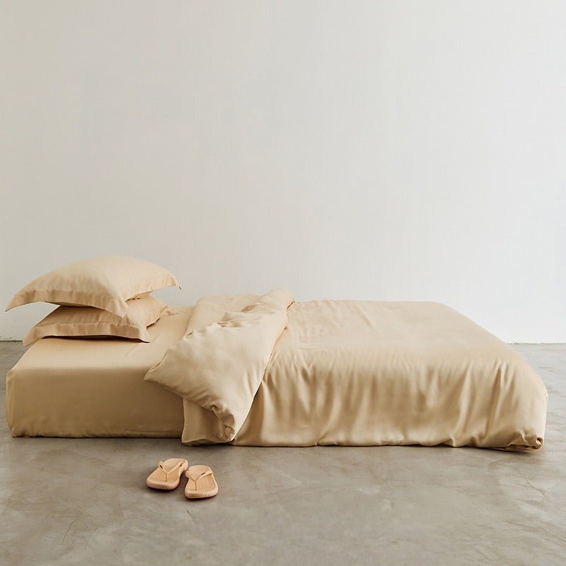 Silky Solid Tencel Bedding Set / Pink