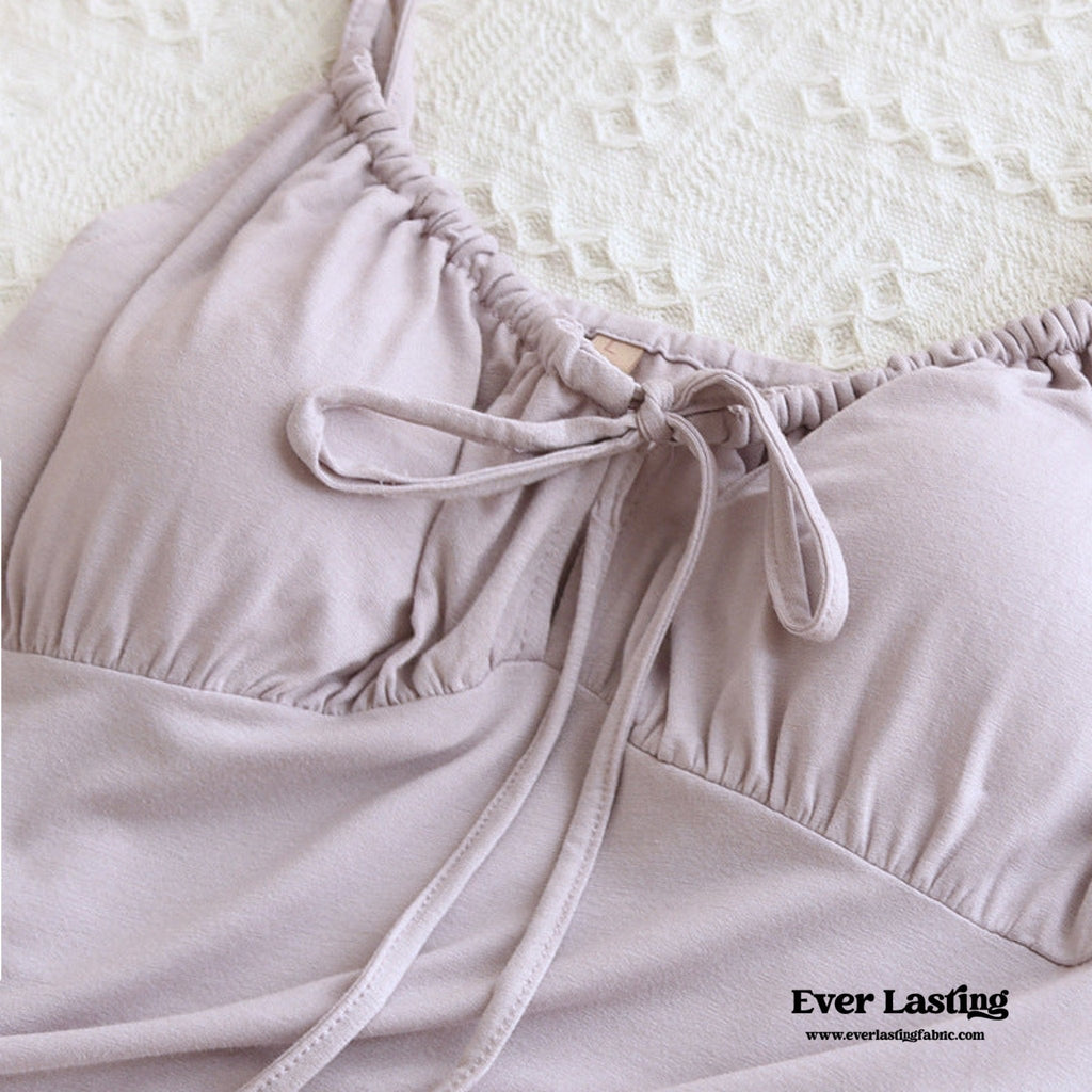 Solid Three-Piece Pajama Set