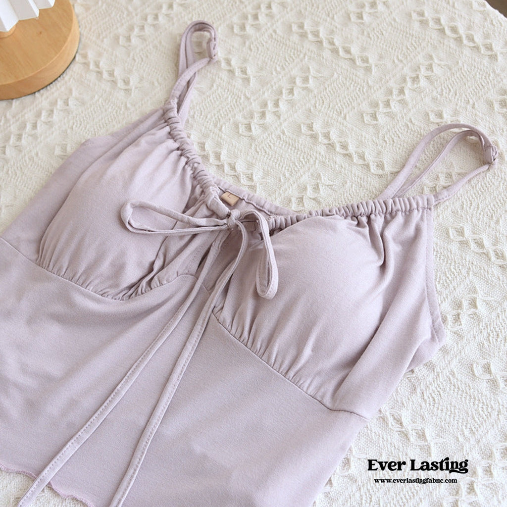 Solid Three-Piece Pajama Set