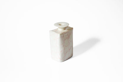 Nerikomi Lattice Pattern Bud Vase | Handmade Porcelain Porcelain Vase Saori M Stoneware
