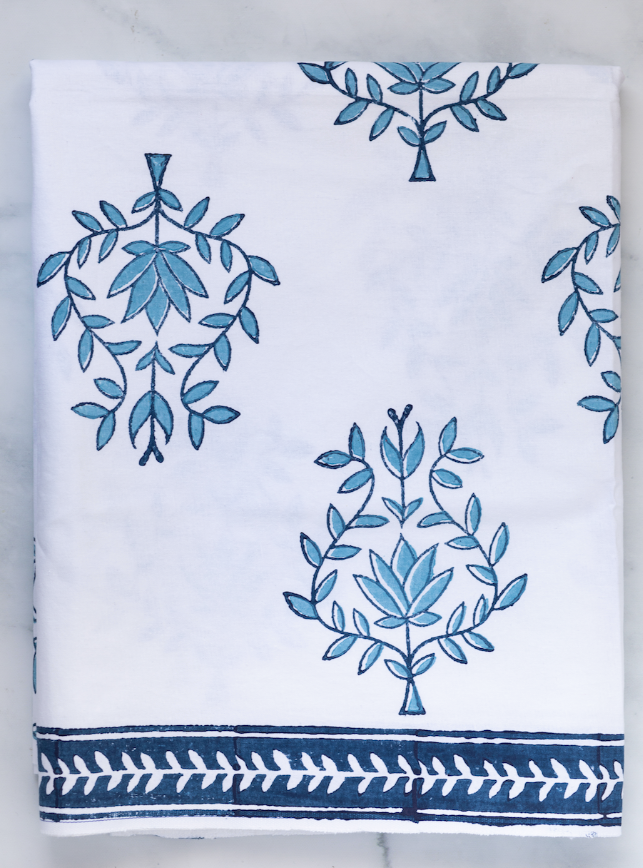 Table Throw | Lotus-Large | Uniform Blue & Navy The Mended Company