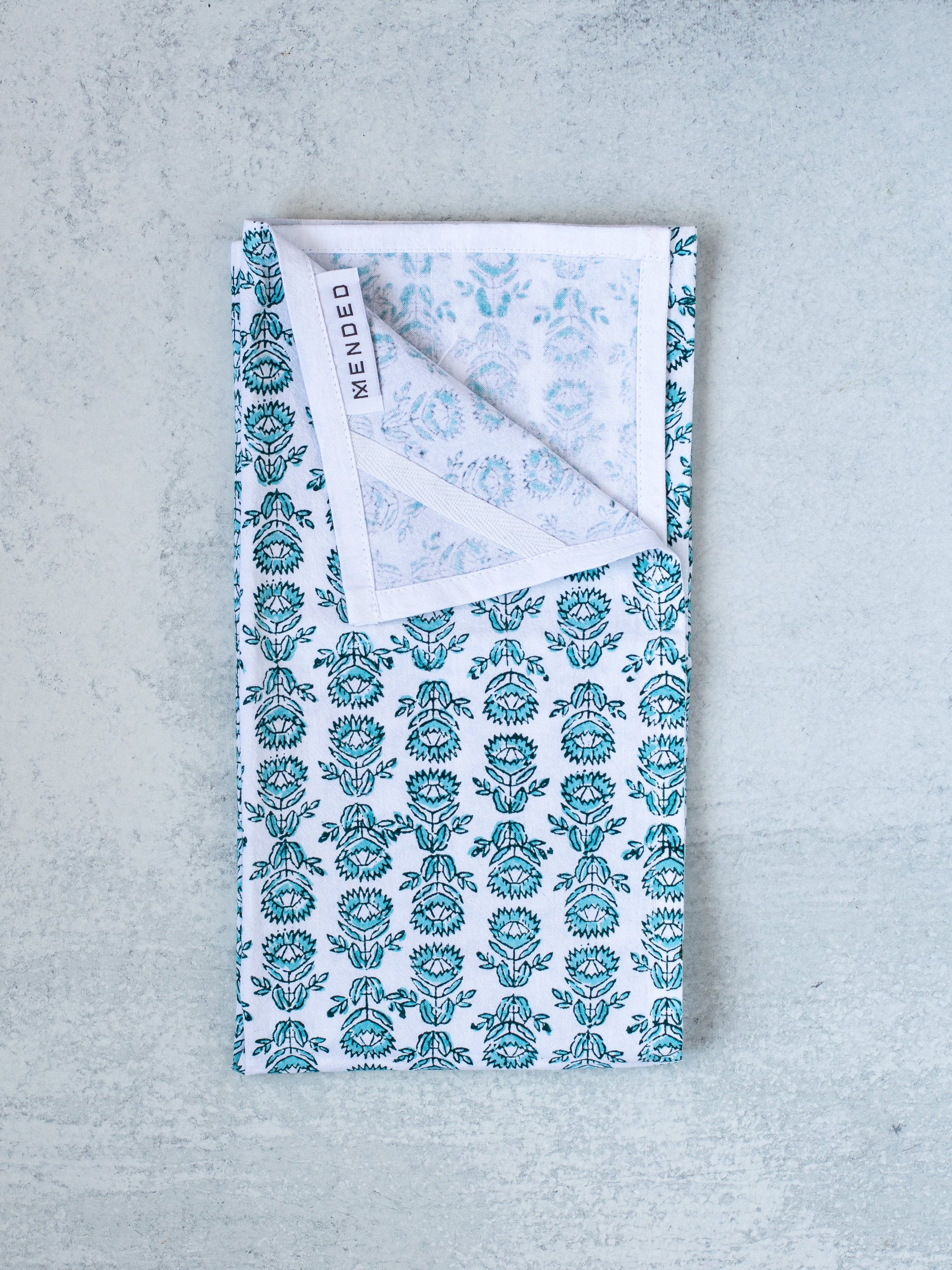 Tea Towel | Protea, Midnight & Saltwater The Mended Company